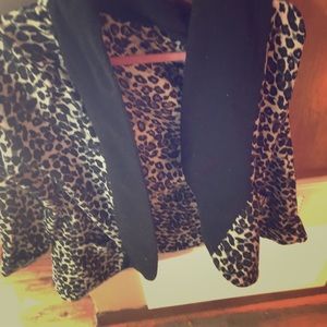 Animal print blazer